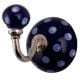 Navy Blue Dotted Hooks